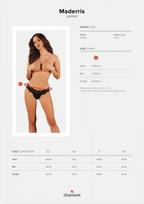 stringai moterims - Obsessive obs Panty XL/2XL kelnaitės, stringai - 6 nuotrauka
