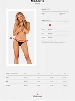 apatines kelnaites - Obsessive Panties Thong OBS stringai XL/2XL - 5 nuotrauka