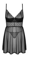 moto apranga - Obsessive obs Babydoll XS/S Plius dydžio seksuali apranga - 4 nuotrauka