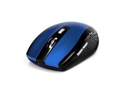 melyna pele - Media-Tech Raton Pro Wireless Optical Mouse Black/Blue - 1 nuotrauka