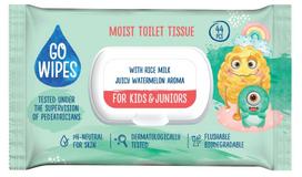 Tualetinis popierius Go Wipes Kids & Juniors, drėgnas, 44 vnt.