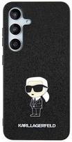galaxy a55 5g - Samsung "Karl Lagerfeld Fixed Glitter Ikonik Logo Metal Pin Case Galaxy A55 5G" Juodas (Black) - 2 nuotrauka