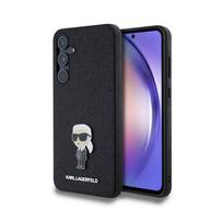 galaxy a55 5g - Samsung "Karl Lagerfeld Fixed Glitter Ikonik Logo Metal Pin Case Galaxy A55 5G" Juodas (Black) - 4 nuotrauka
