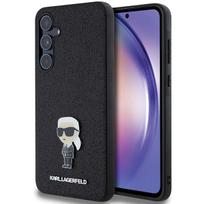 galaxy a55 5g - Samsung "Karl Lagerfeld Fixed Glitter Ikonik Logo Metal Pin Case Galaxy A55 5G" Juodas (Black) - 5 nuotrauka