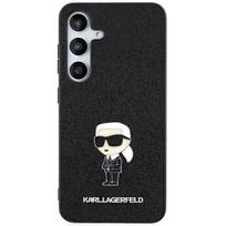 galaxy a55 5g - Samsung "Karl Lagerfeld Fixed Glitter Ikonik Logo Metal Pin Case Galaxy A55 5G" Juodas (Black) - 6 nuotrauka