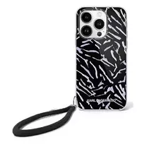 apple iphone 9 - Karl Lagerfeld "Zebra With Cord Case for Apple iPhone 16 Pro Max" Fioletinė (Purple) - 5 nuotrauka