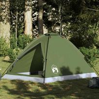 vidaXL dvivietė stovyklavimo palapinė, alyvuogių žalia (Olive Green)