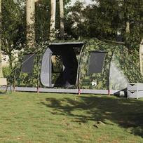 vidaXL Stovyklavimo palapinė, kamufliažinė (Camouflage), keturvietė, tunelinė