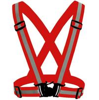 petnesos - Pesso Šviesą atspindinti liemenė - diržas, Raudona (Red) - 2 nuotrauka