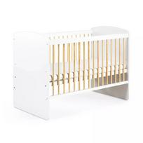 lovytes klups - Klups Karolina II, 60x120 cm, balta/pušies (White/Pine) - 2 nuotrauka