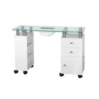 manikiurui - Activeshop Manikiūro stalas su dulkių surinkėju 013B, baltas (White) - 3 nuotrauka