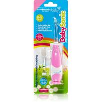 vaiku elektrinis - Brush-Baby BabySonic elektrinis dantų šepetėlis vaikams 0-3 m. Rožinė (Pink) - 1 nuotrauka