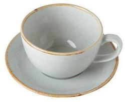 Porland Seasons Cup With Saucer 32cl Grey