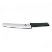 modern peilis - Victorinox Swiss Modern duonos peilis, 22 cm, juodas (Black) - 3 nuotrauka