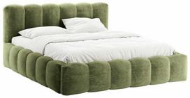 miegamojo lova su ciuziniu - Micadoni Lova Lupine Chenille, 200x220 cm, šviesiai žalia (Light Green), su grotelėmis - 3 nuotrauka