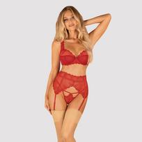 prisegamos kojines moterims - Obsessive obs Garter Belt S/M Seksuali liemenėlė - 2 nuotrauka