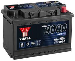 akumuliatoriai start stop - Yuasa YBX9096 70Ah 760A 12V AGM - 5 nuotrauka