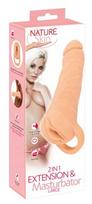 penio masturbatoriai - Masturbatorius Nature Skin Extender Large 23.8 cm - 2 nuotrauka