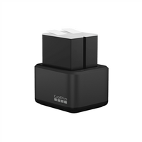 battery charger - GoPro Dual Battery Charger + 2 Enduro Batteries Hero 9/10/11/12 Juodas (Black) ,  ADDBD-211-VE - 1 nuotrauka