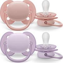 avent ultra soft - Philips Avent Ultra Soft, SCF091/31, 0-6 mėn., Rožinė/Violetinė, 2 vnt. - 2 nuotrauka