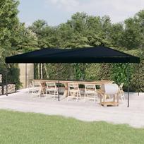 vidaXL Sulankstoma proginė palapinė, juoda (Black), 3x6m