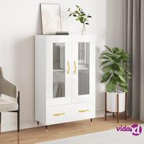 blizgi komodas - vidaXL Komoda, balta (White) - 2 nuotrauka