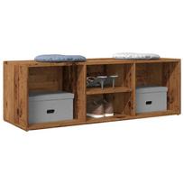 batu suoliukas pigu lt - vidaXL Spintelė batams-suoliukas, medienos, 105 cm x 35 cm x 35 cm - 1 nuotrauka