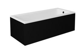 vonia 120x70 - Vonia Besco Talia, 120 x 70 cm, stačiakampė, su juoda apdaila (Black) - 2 nuotrauka