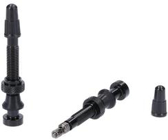 Cube NewMen Tubeless 44mm bekamerinių ventilių rinkinys, juodas (Black)