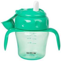 Britton Non-Spill Soft Spout Cup 150ml Green B1512