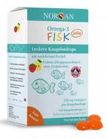 omega 3 papildai - NORSAN OMEGA-3 FISK JELLY, braškių citrinų skonio, 120 guminukų - 1 nuotrauka