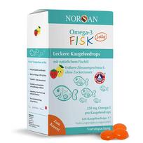 omega 3 papildai - NORSAN OMEGA-3 FISK JELLY, braškių citrinų skonio, 120 guminukų - 3 nuotrauka