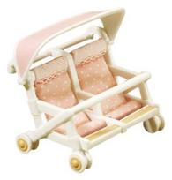 leles vezimelis - Epoch Sylvanian Families Double Pushchair 2920 - 1 nuotrauka
