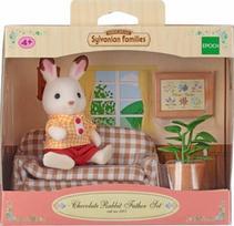 triusiai - Epoch Sylvanian Families Chocolate Rabbit Father Set 2201 - 1 nuotrauka