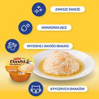 vistiena - Šlapias kačių maistas Inaba Dashi, vištiena/, 0.07 kg - 4 nuotrauka