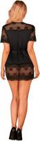 chalatas moterims xxl - Obsessive obs Robe XL/2XL seksualūs naktiniai - 4 nuotrauka
