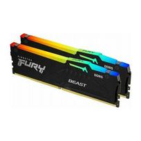 Kingston Fury Beast RGB 64GB (2x32GB) DDR5 6400MHz CL32 DIMM Juodas (Black)