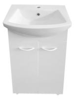 Vonios spintelė Defra PIK D50, su praustuvu, balta (White)