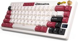 Royal Kludge M65 RGB Famicom 60% Wireless Hot-Swap Creamy Switches (Kreminė)