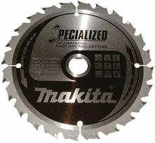 MAKITA diskinis pjūklas 165x20x24z SPECIALIZUOTA MEDIENA (SU VINIAIS IR MAZGAIS)
