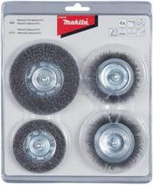 4 vielinių šepečių komplektas MAKITA D-65729