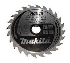 pjovimo diskas 136 20 - Makita B-33629 SPECIALIZED Saw Blade 136x20x24Z - 1 nuotrauka