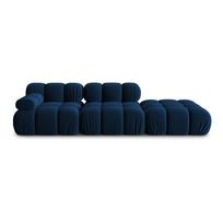 0.4 cm blue - Micadoni Home Bellis Velvet modulinė sofa, mėlyna (Blue), 282 x 94 cm x 63 cm - 2 nuotrauka