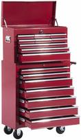 HOMCOM Įrankių dėžė, metalinis dirbtuvių vežimėlis, raudona (Red)
