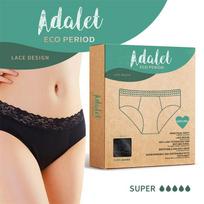 kelnaites - Adalet Natura Super - menstruacinės kelnaitės Juodos (Black) - XL - 1 nuotrauka