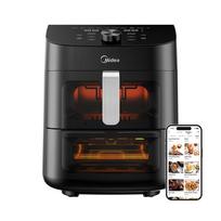 karsto oro gruzdintuve - Midea Two Zone Airfryer MAD1100DADK Juodas (Black) - 1 nuotrauka