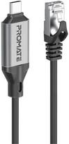 Promate CLink-RJ45 USB-C į Ethernet laidas 10/100/1000Mbps 5m
