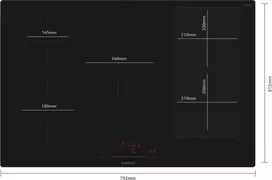 indukcine 80 cm - Siemens EX801HVC1E - 4 nuotrauka