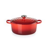 Le Creuset Ketaus puodas Signature apvalus Ø26 cm, Raudonas (Red), 5,3 l