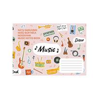 Muzikos sąsiuvinis, A5, 16 lapų, 90 g/m²
